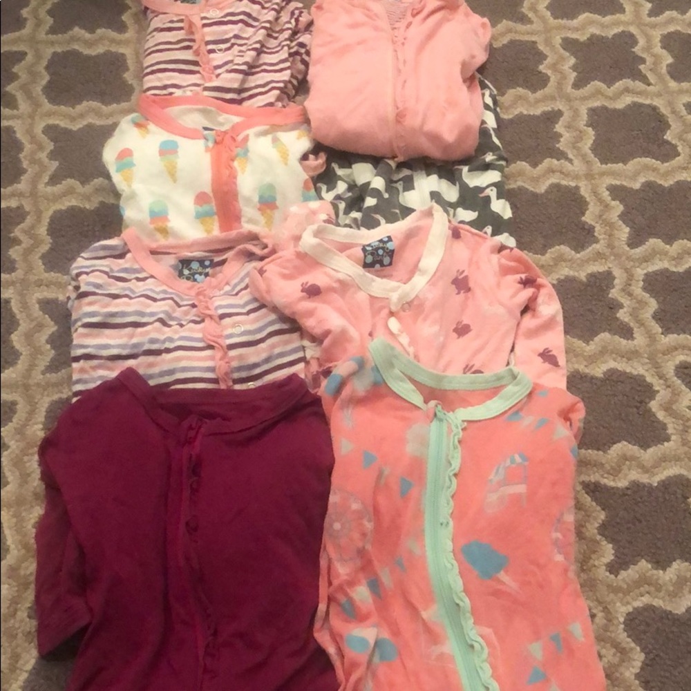 0-3 kickee pants bundle ,  8 pieces, 4 zippered